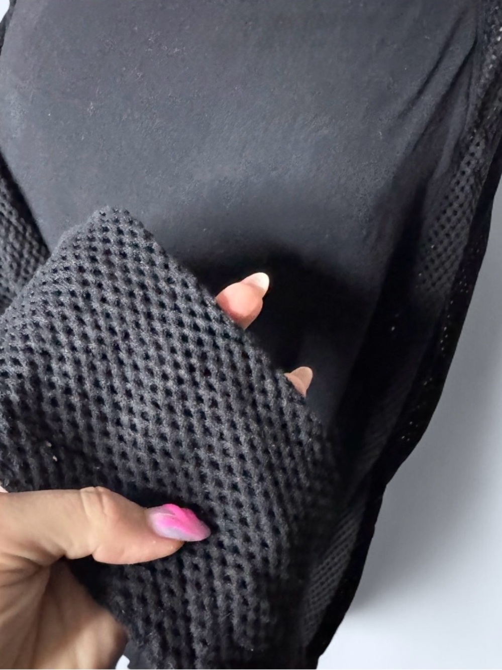Hard Tail black Long Sleeve To cold shoulder with mesh arms - Picture 7 of 11